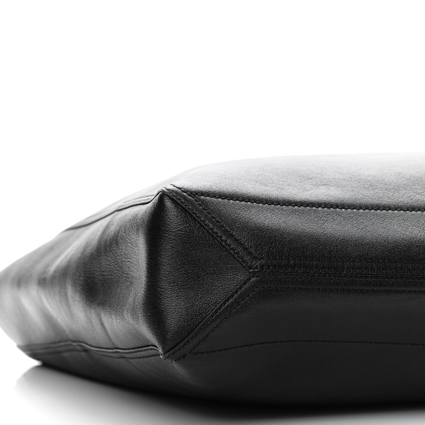 New Sakai Calfskin Lux Medium Dahlia Tote Black