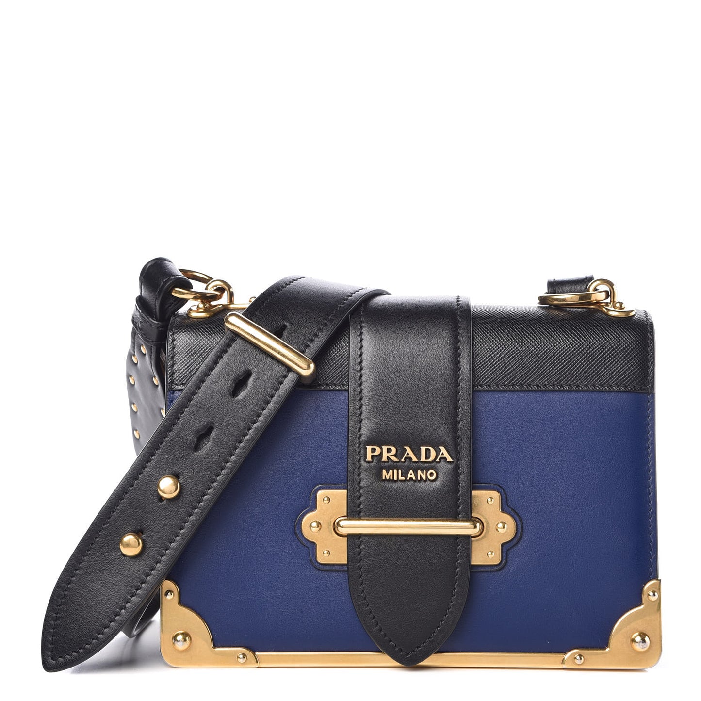 City Calf Saffiano Cahier Bag Inchiostro Black