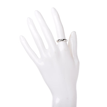Tiffany Platinum Diamond 4mm Etoile Band Ring 51 5.75 2 of 5