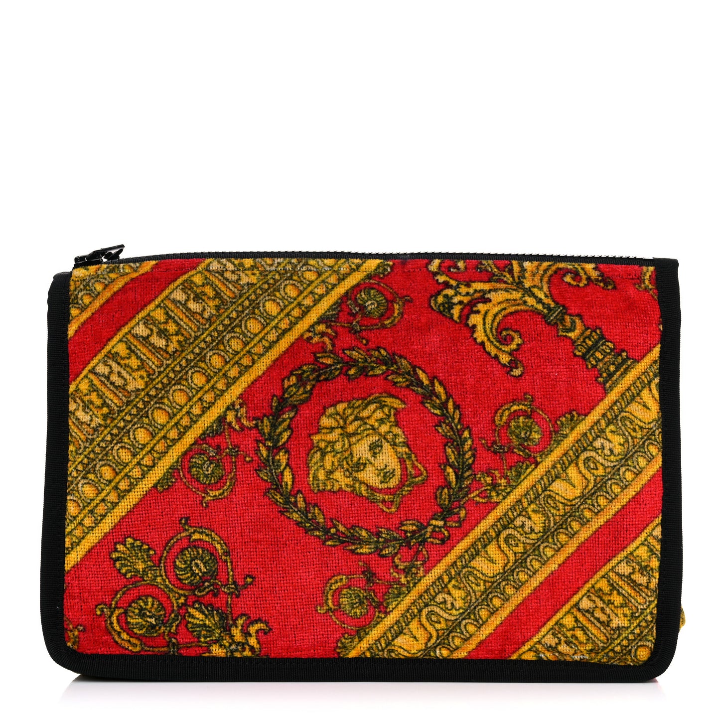 Baroque Print Icon Pouch Red