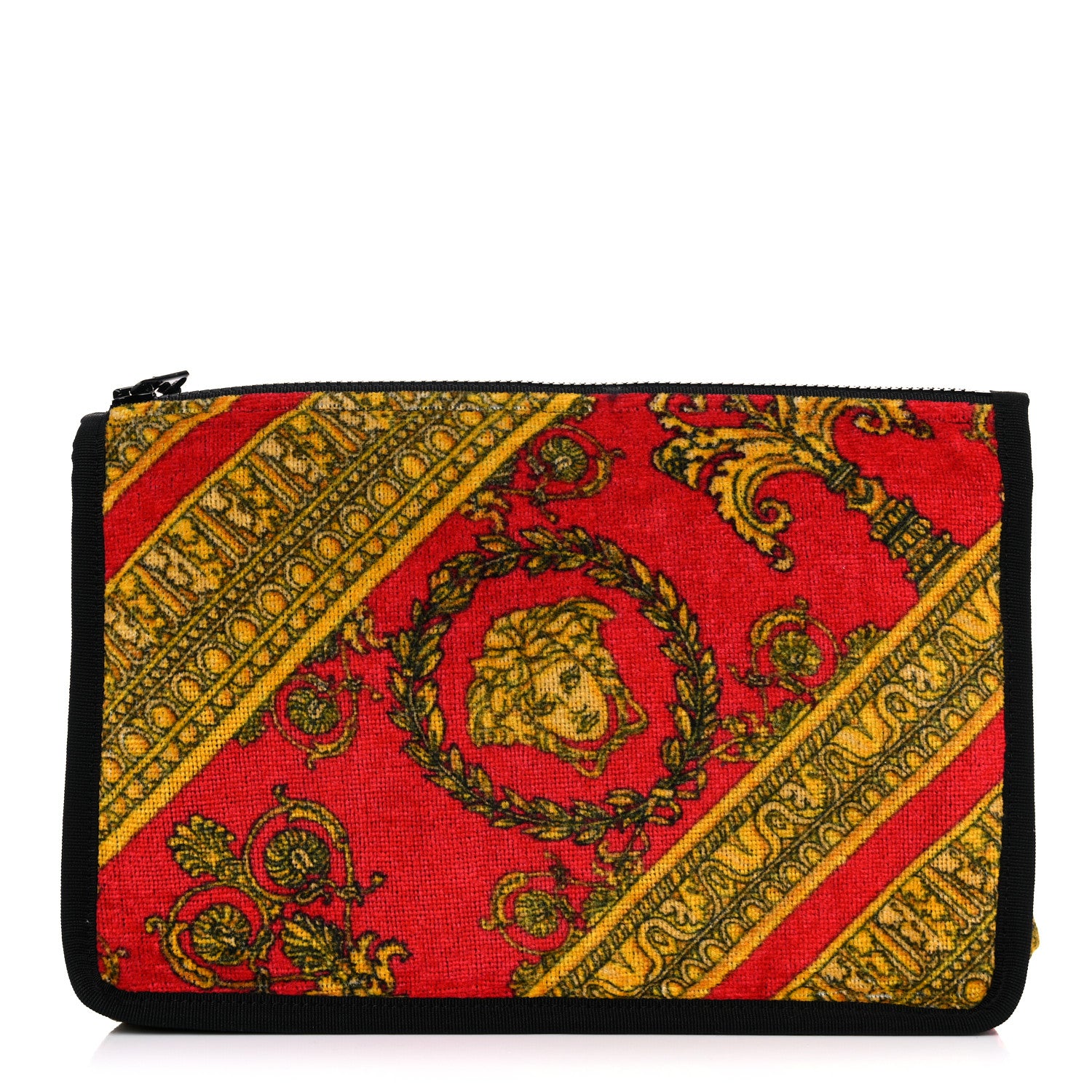 Versace Baroque Print Icon Pouch Red 1 of 8