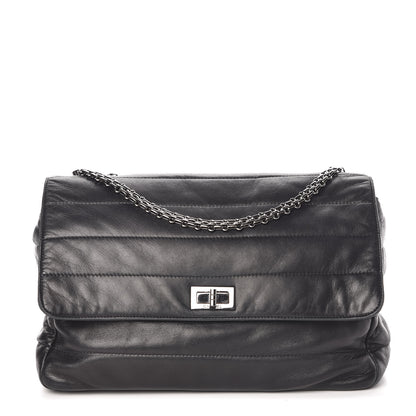 Chanel Lambskin Horizontal Quilt Mademoiselle Flap Black 1 of 10