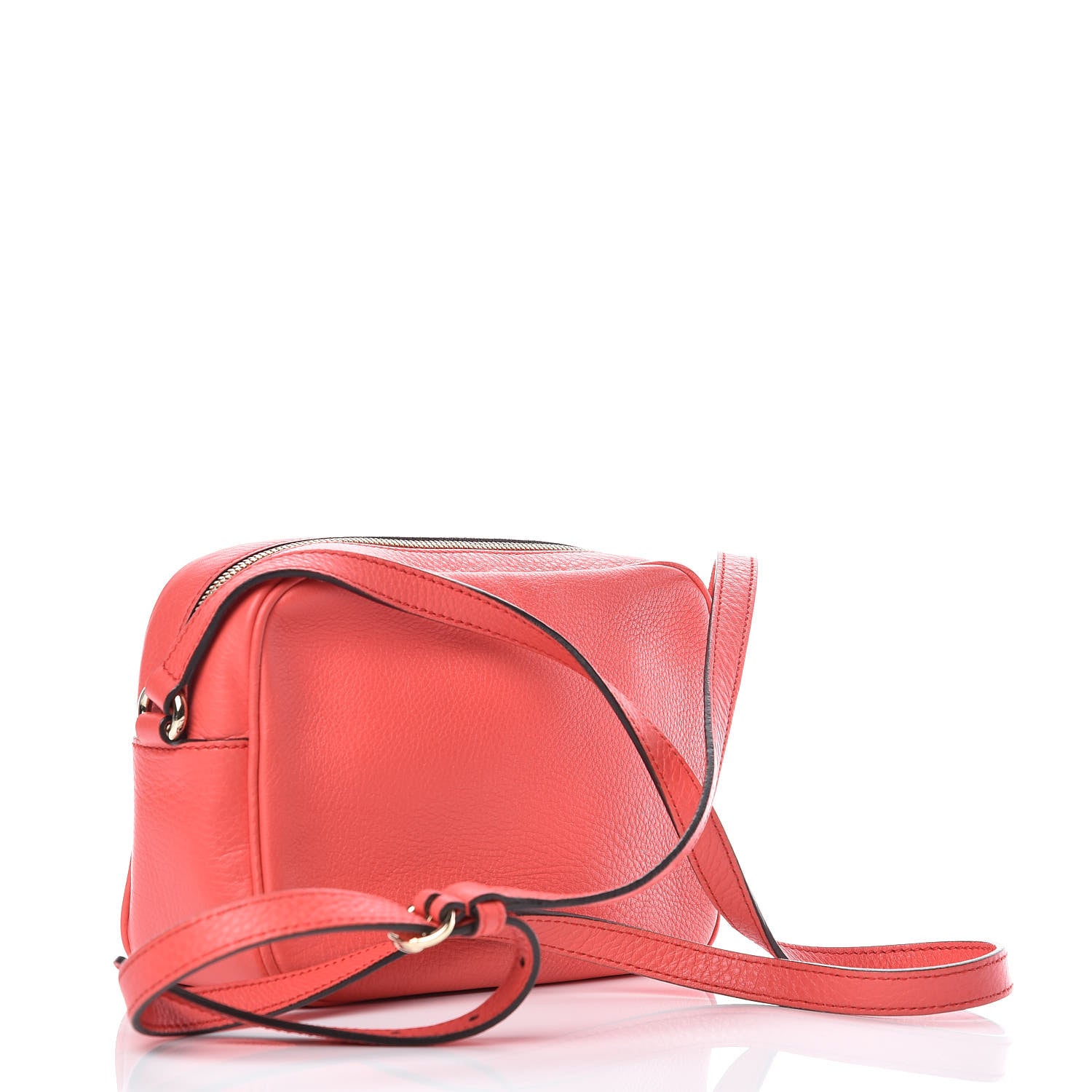 Gucci Pebbled Calfskin Small Soho Disco Bag Begonia Pink 3 of 10