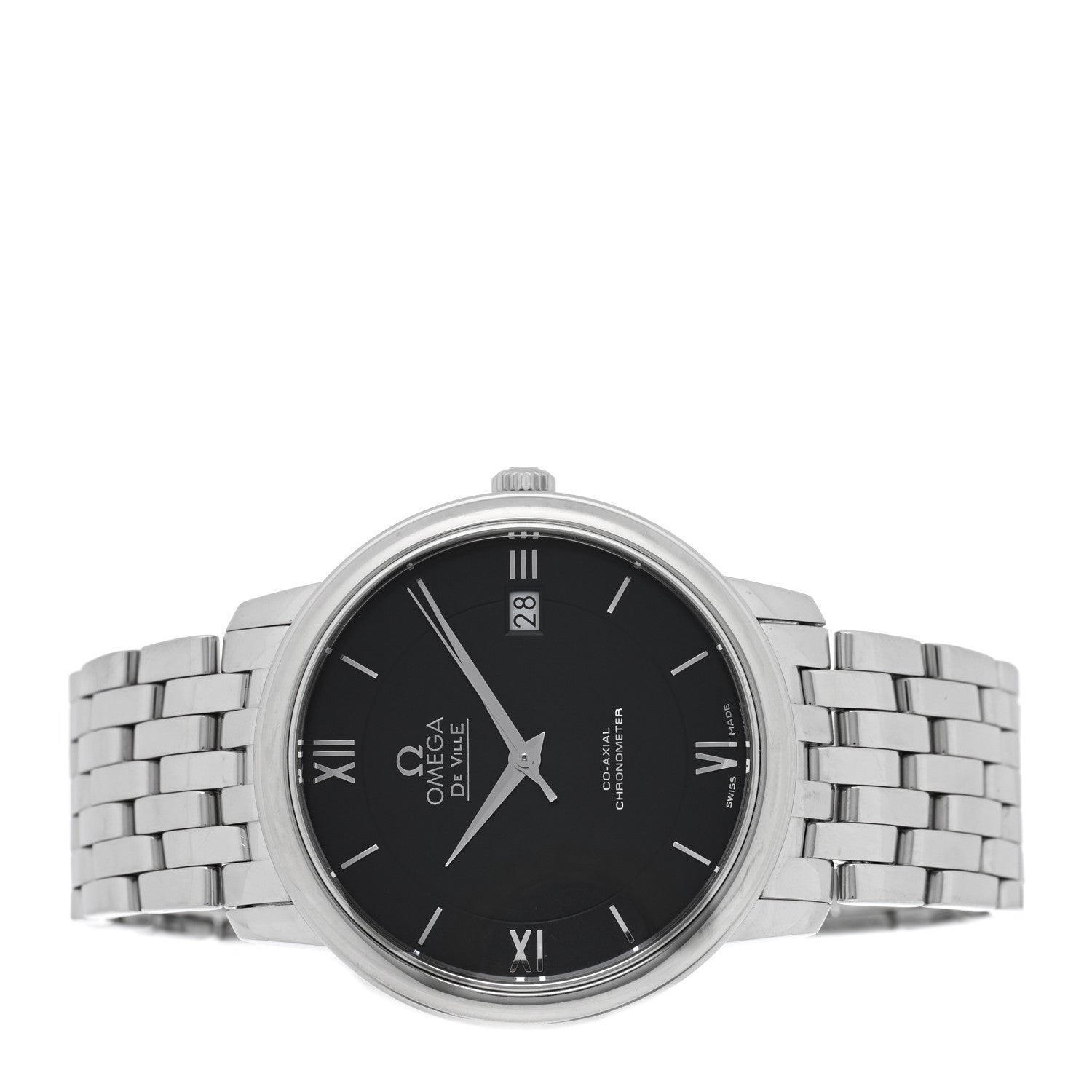 Omega Stainless Steel 36.8mm De Ville Prestige Automatic Watch Black 424.10.37.20.01.001 2 of 5