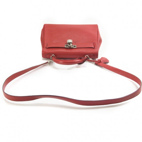 Chevre Leather KELLY 25 Vermillion w Strap
