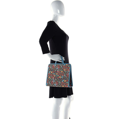 Gucci GG Supreme Monogram Star Print Childrens Tote Blue Multicolor 2 of 9