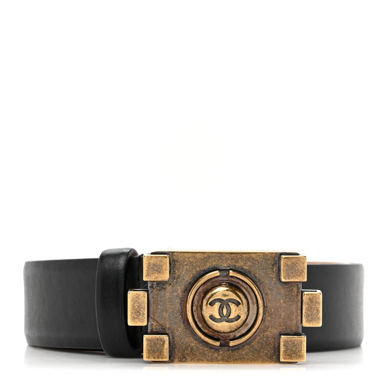 Chanel Calfskin CC Boy Belt 85 34 Black 1 of 5
