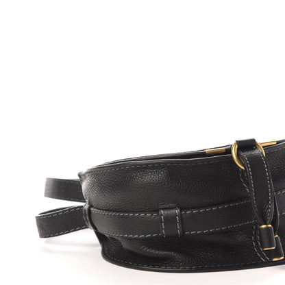Chloe Calfskin Mini Marcie Round Crossbody Bag Black 8 of 10