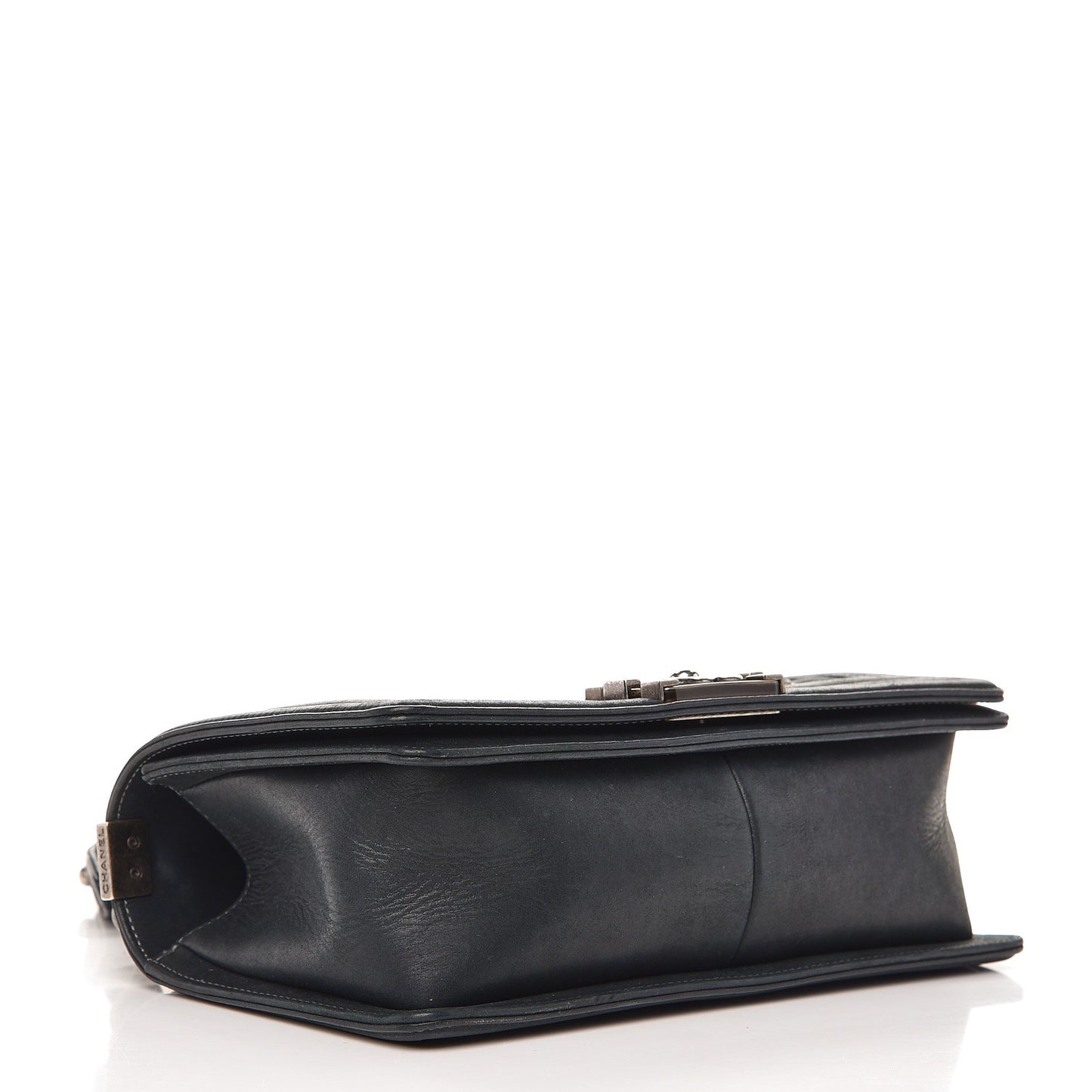Suede Calfskin Quilted Medium Boy Flap Black