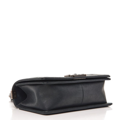Chanel Suede Calfskin Quilted Medium Boy Flap Black 5 of 11