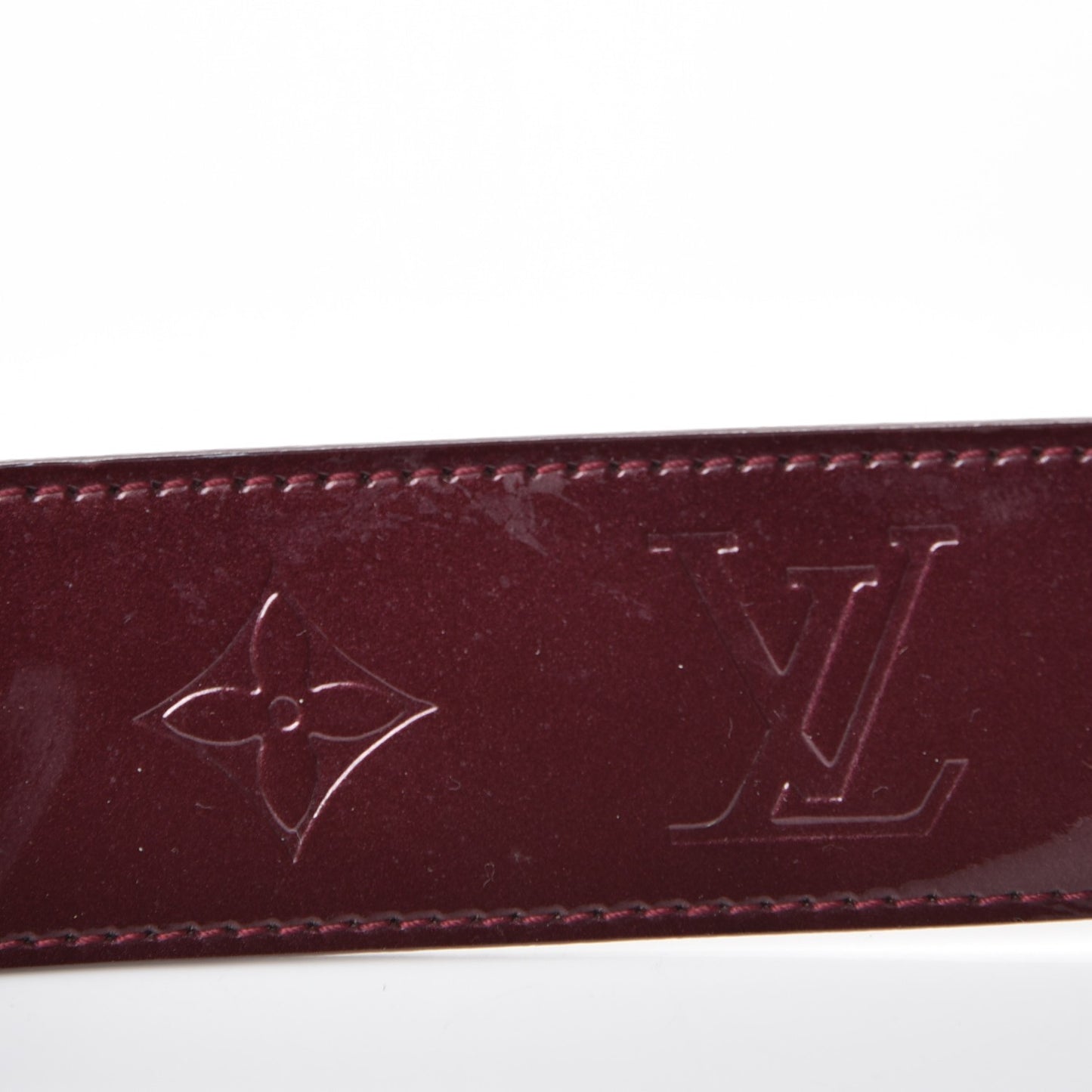 Vernis LV Facettes Belt 90 36 Rouge Fauviste