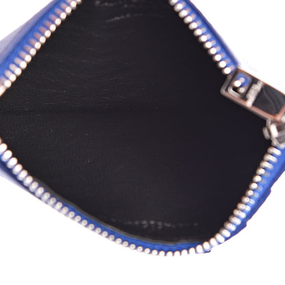 Saint Laurent Grained Calfskin 5 Fragments Zip Pouch Card Holder Deep Marjorelle 5 of 9