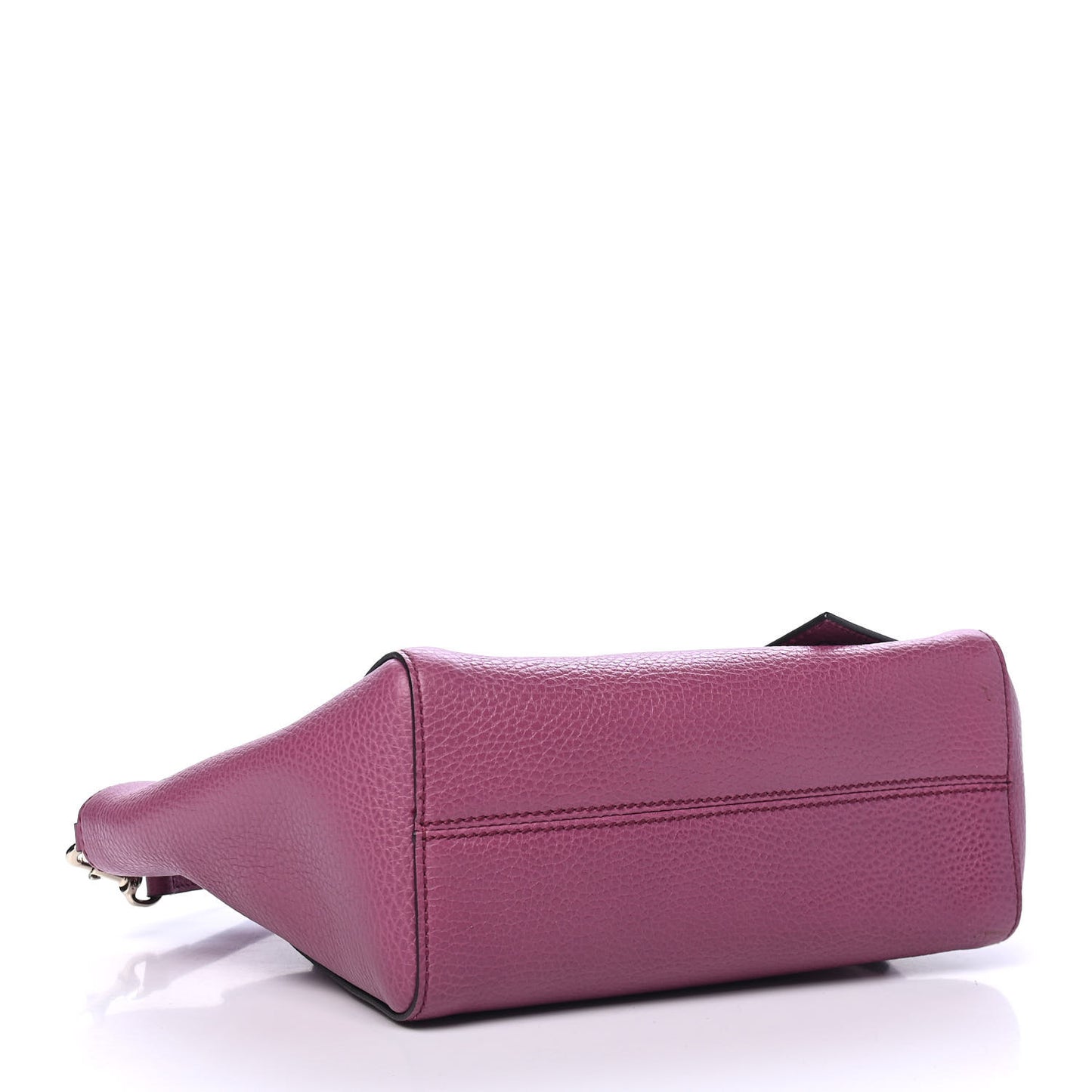 Dollar Calfskin Mini Swing Top Handle Bag Peonia Flower