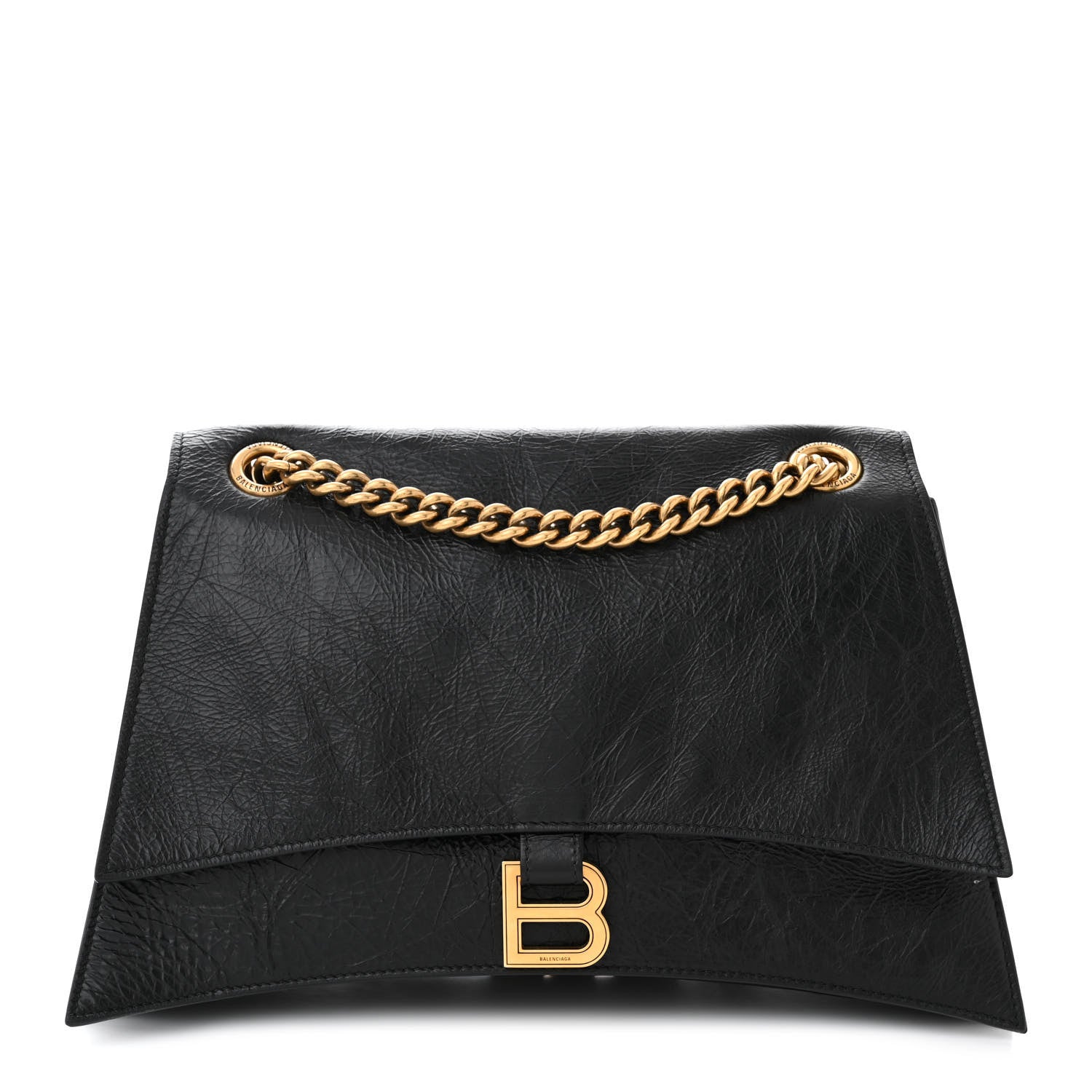 Balenciaga Crushed Calfskin Medium Crush Chain Bag Black 1 of 10
