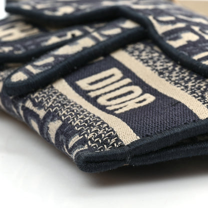 Christian Dior Oblique Slim Saddle Pouch Blue 8 of 8