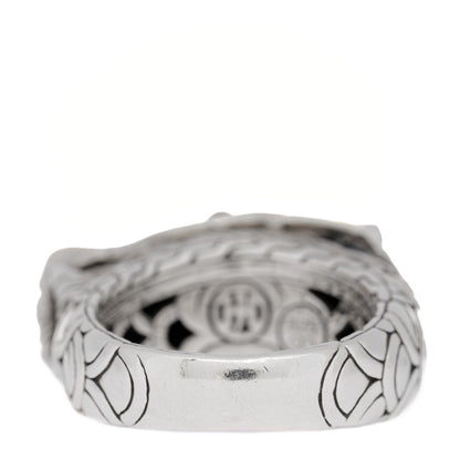 John Hardy Sterling Silver Black Sapphire Ruby Naga Dragon Ring 54 7 4 of 8
