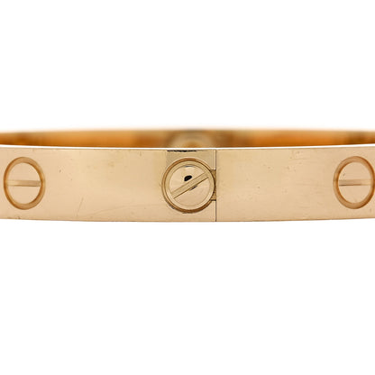 Cartier 18K Yellow Gold LOVE Bracelet 17 5 of 9