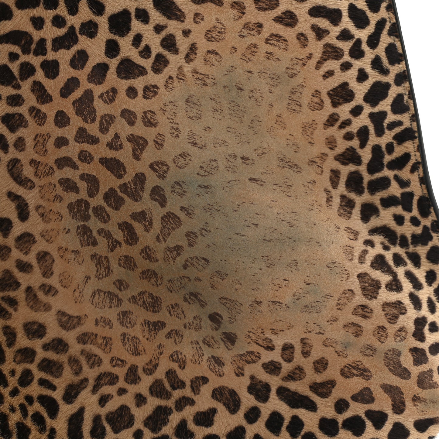 Pony Effect Calfskin Giraffe Print Small Suzanne Hobo Natural