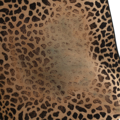 Saint Laurent Pony Effect Calfskin Giraffe Print Small Suzanne Hobo Natural 11 of 11
