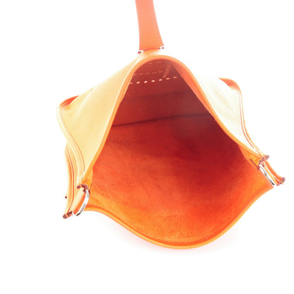 Hermes Taurillon Clemence Evelyne III GM Orange 7 of 7