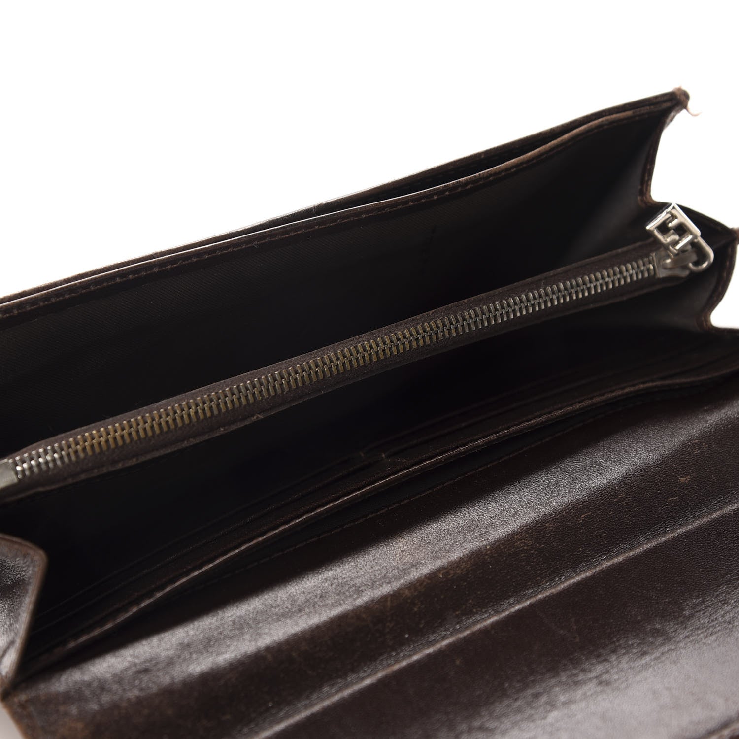 Fendi Zucca Continental Wallet Brown 5 of 13
