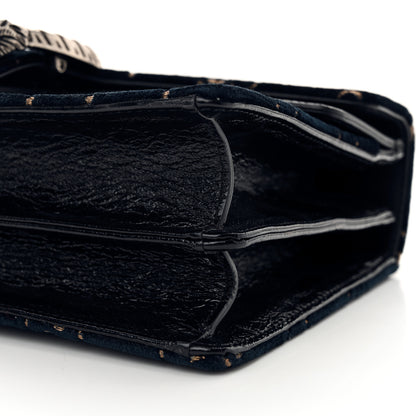 Gucci Velvet Skipper GG Monogram Small Dionysus Shoulder Bag Blue Beige Black 10 of 11