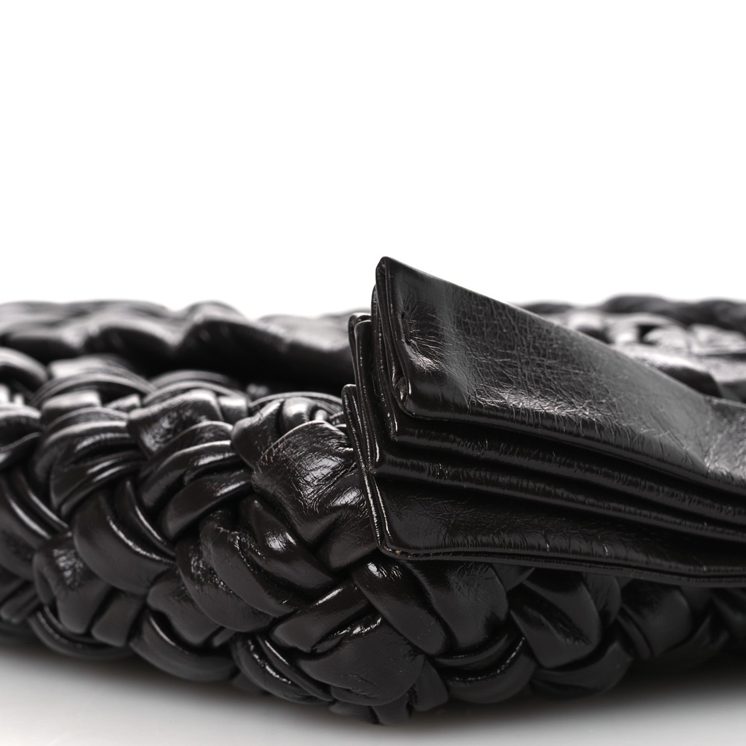 Bottega Veneta Calfskin Foulard Intreccio Kalimero Città Shoulder Bag Fondant 10 of 10