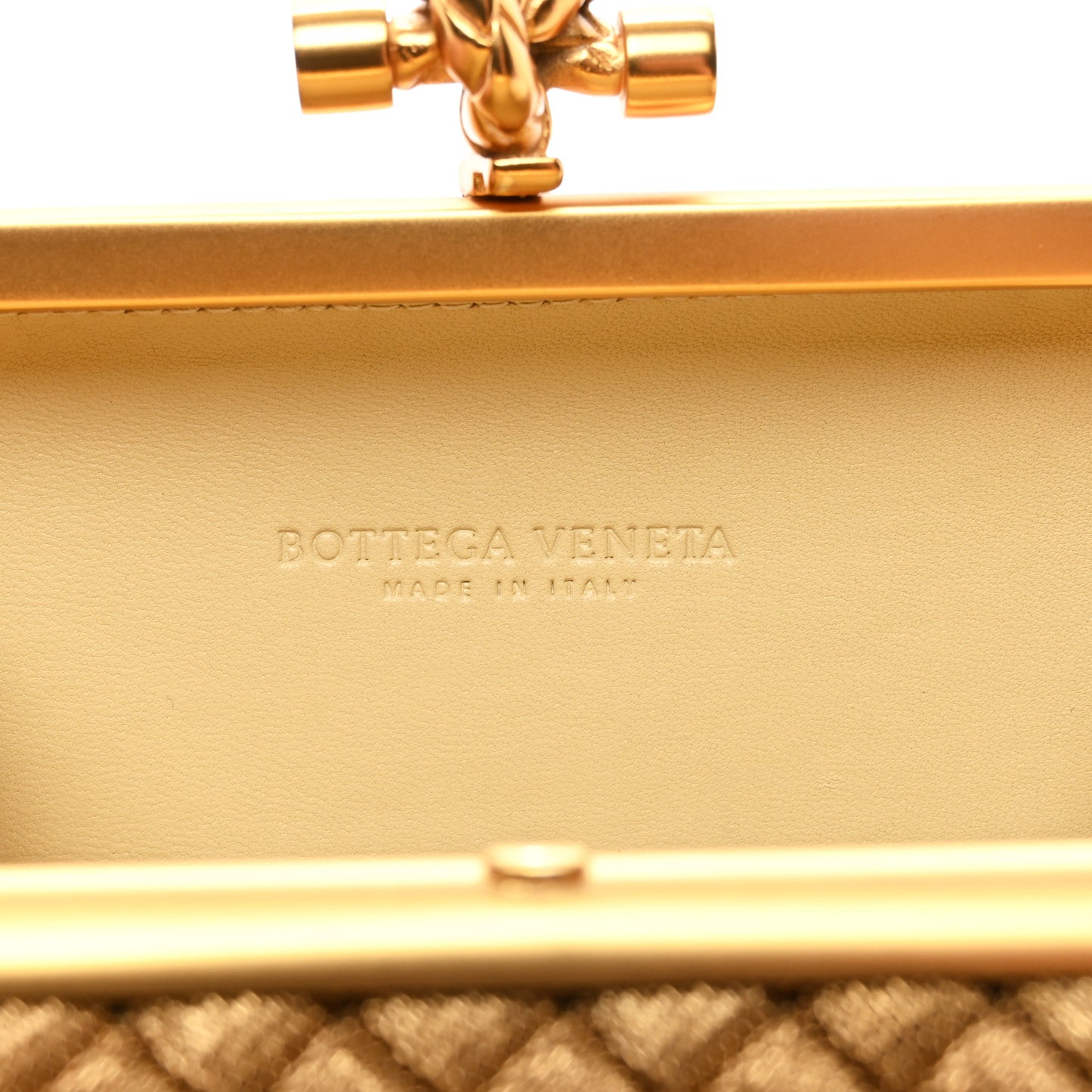 Intreccio Oro Bruciato Knot Clutch