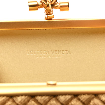 Bottega Veneta Intreccio Oro Bruciato Knot Clutch 5 of 7