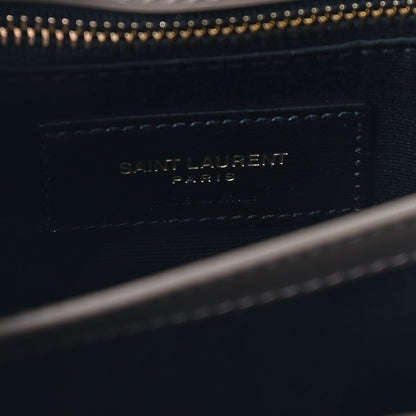 Saint Laurent Calfskin Y Quilted Monogram Toy Loulou Crossbody Bag Dark Beige 6 of 8