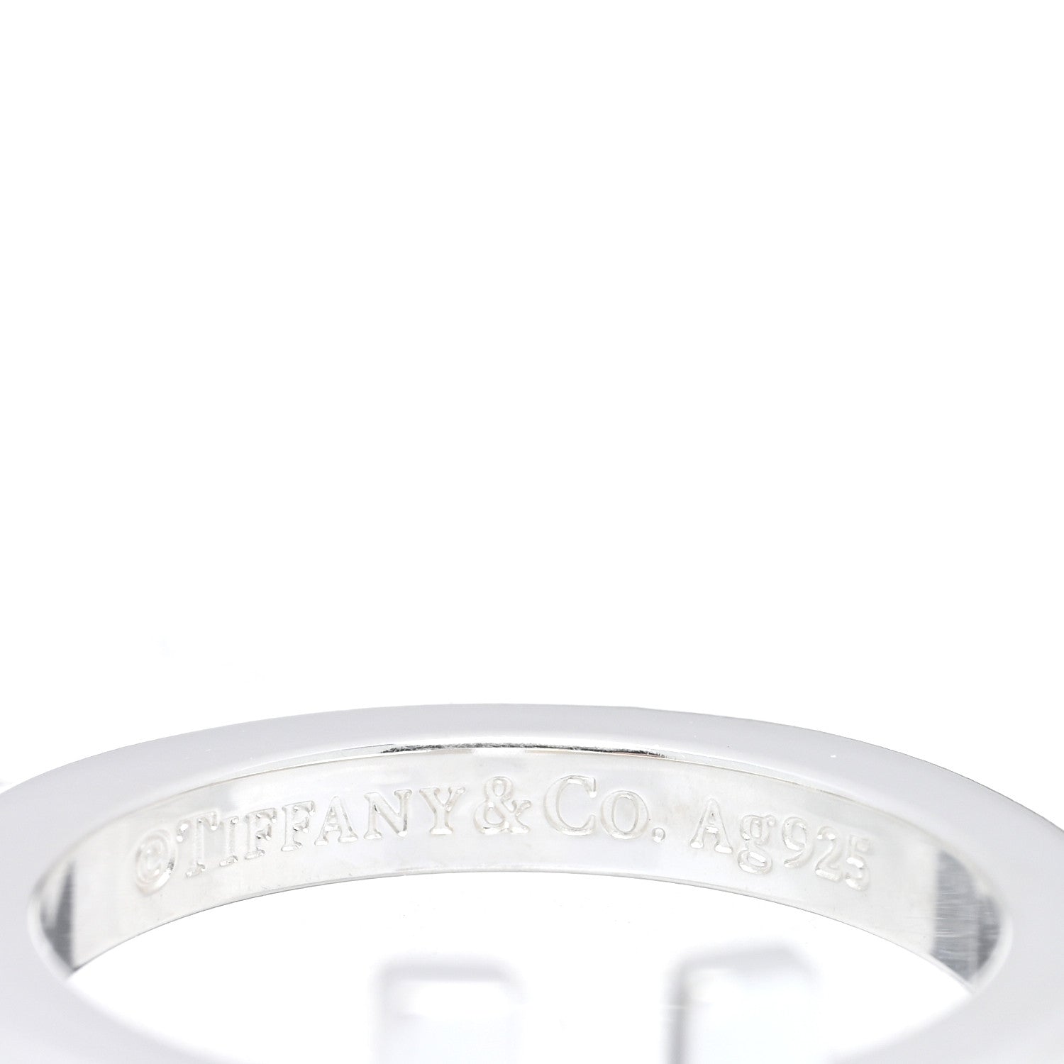 Tiffany Sterling Silver T Square Ring 52 6 4 of 4