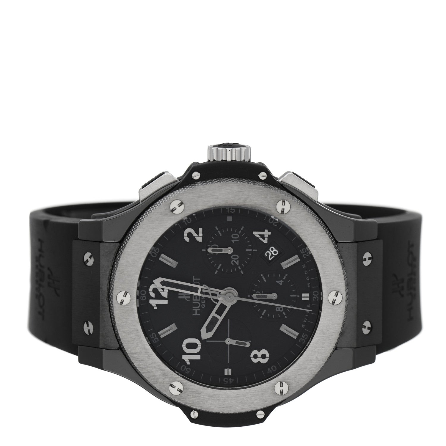 Hublot Ceramic Tungsten Rubber 44mm Big Bang Ice Bang Chronograph Automatic Watch Black 301.CK.1140.RX 2 of 5