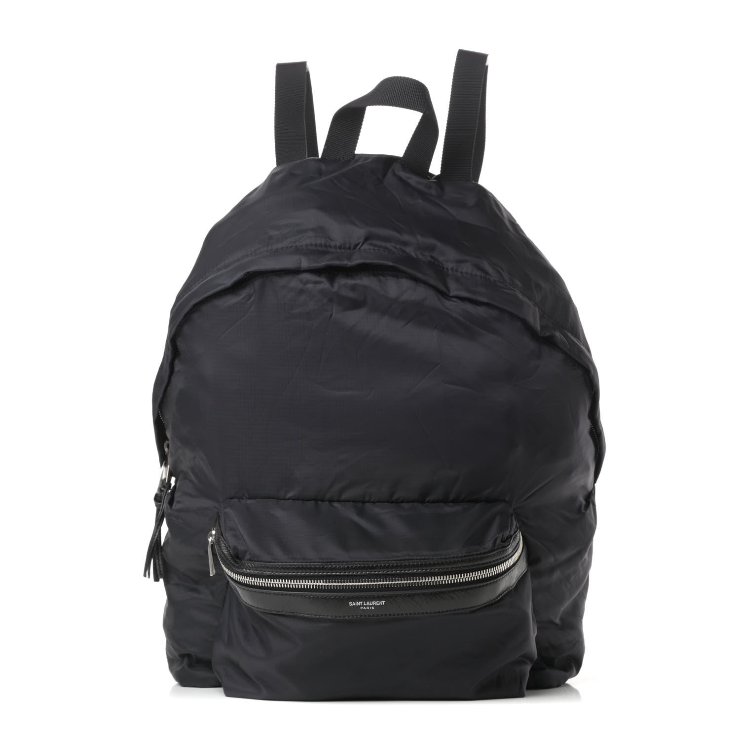 Saint Laurent Nylon City Fold Up Backpack Belt Bag Black 1 of 16