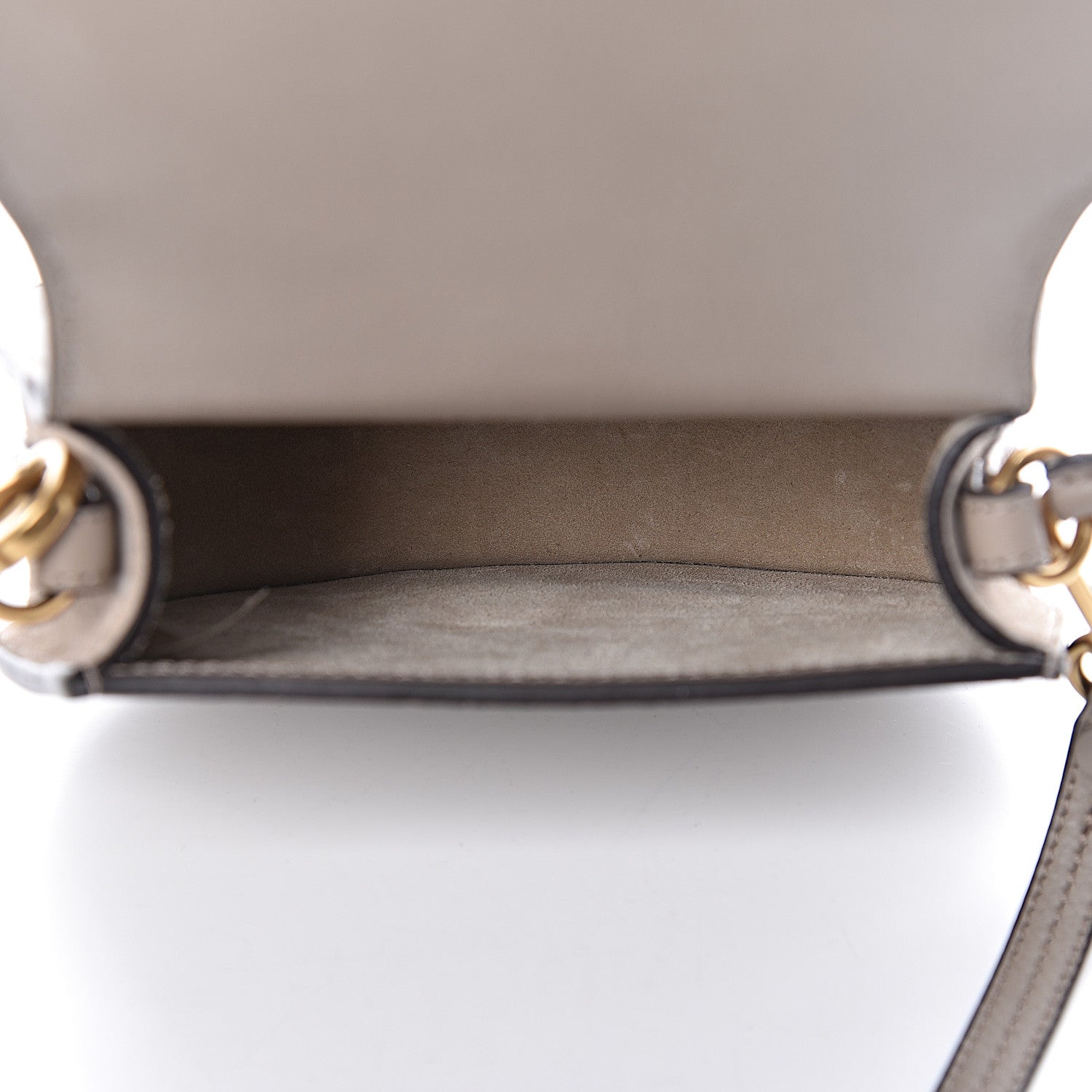 Chloe Calfskin Suede Small Nile Bracelet Bag Motty Grey 5 of 9