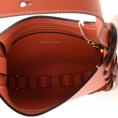 Chloe Small Grain Smooth Calfskin Small Darryl Hobo Sepia Brown 4 of 9