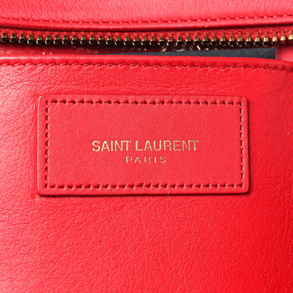 Saint Laurent Calfskin Small Classic Y Cabas Red 8 of 11