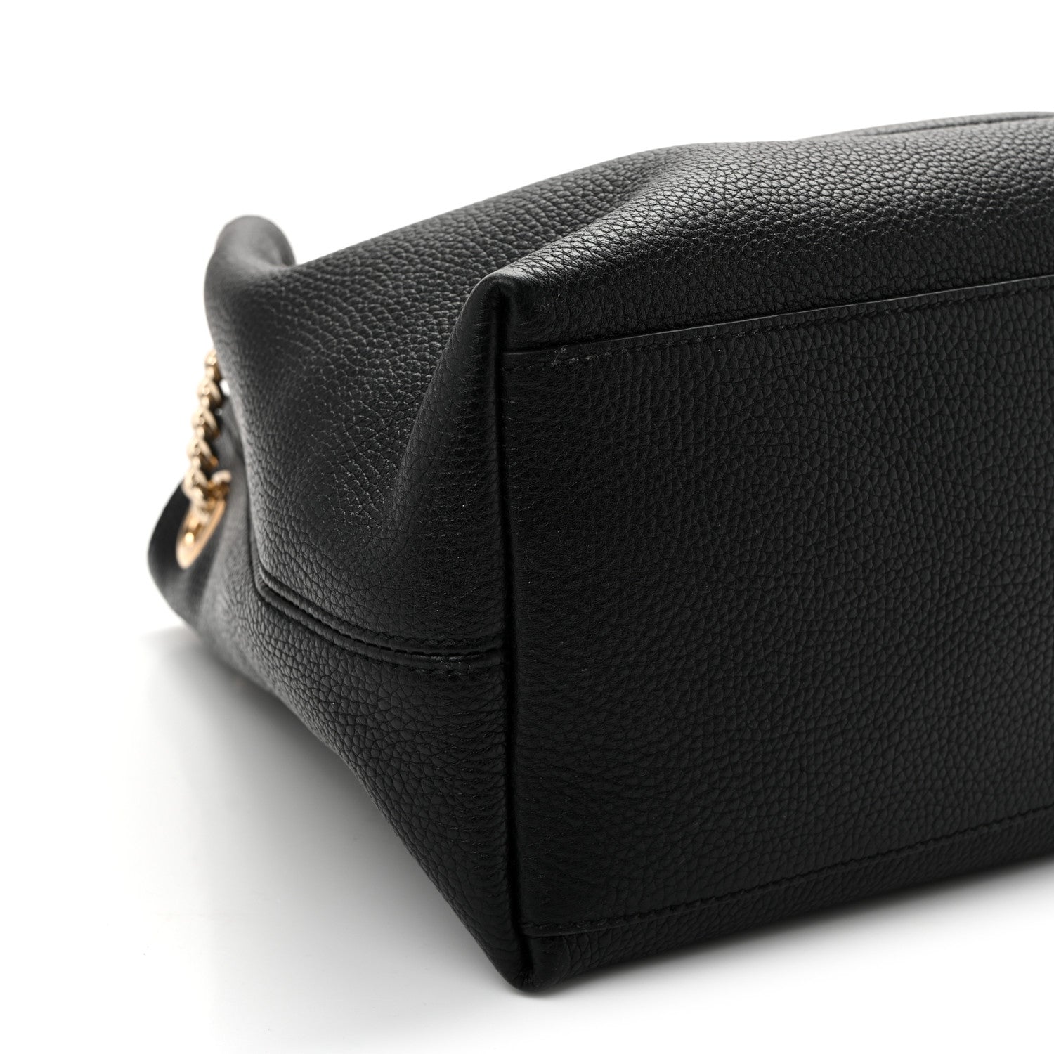 Gucci Pebbled Calfskin Medium Soho Chain Shoulder Bag Black 8 of 9