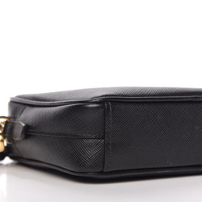 Prada Saffiano Lux Small Camera Crossbody Bag Black 6 of 10