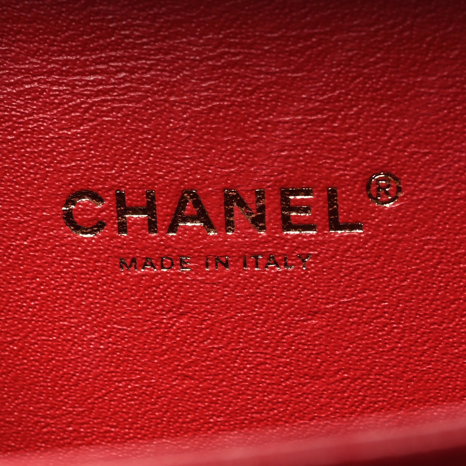 Chanel Caviar Quilted Small CC Filigree Vanity Case Red 6 of 10