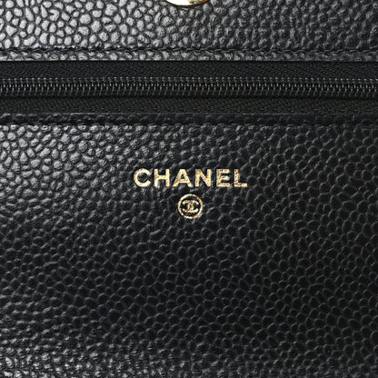Chanel Caviar Quilted Wallet on Chain WOC Black 6 of 9