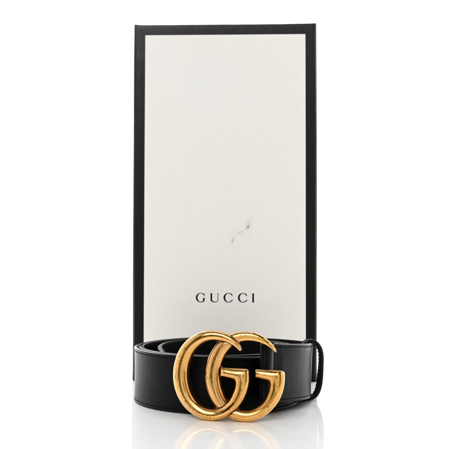 Calfskin Double G 40mm Belt 85 34 Black