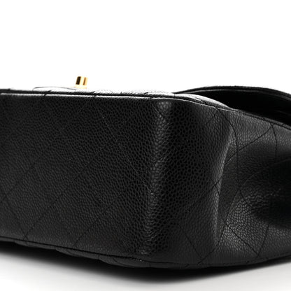 Chanel Caviar Quilted Jumbo Double Flap Black 10 of 16