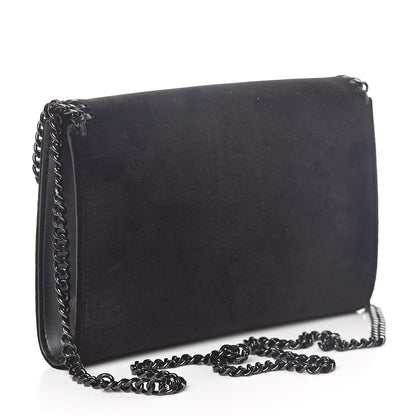 Stella McCartney Velvet Effect Falabella Shoulder Bag Black 4 of 9