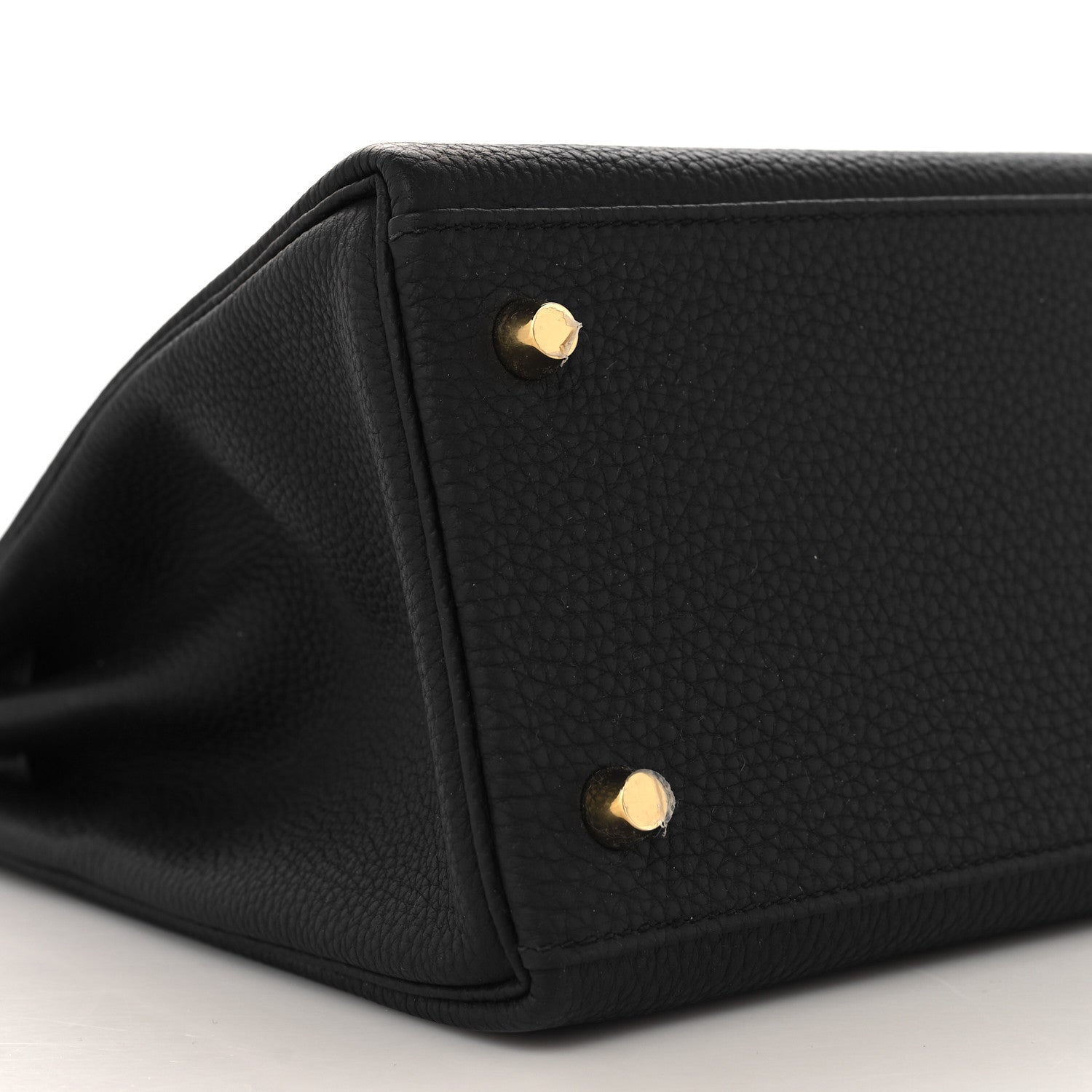 Hermes Togo Matte Porosus Crocodile Kelly Retourne Touch 28 Black 9 of 11