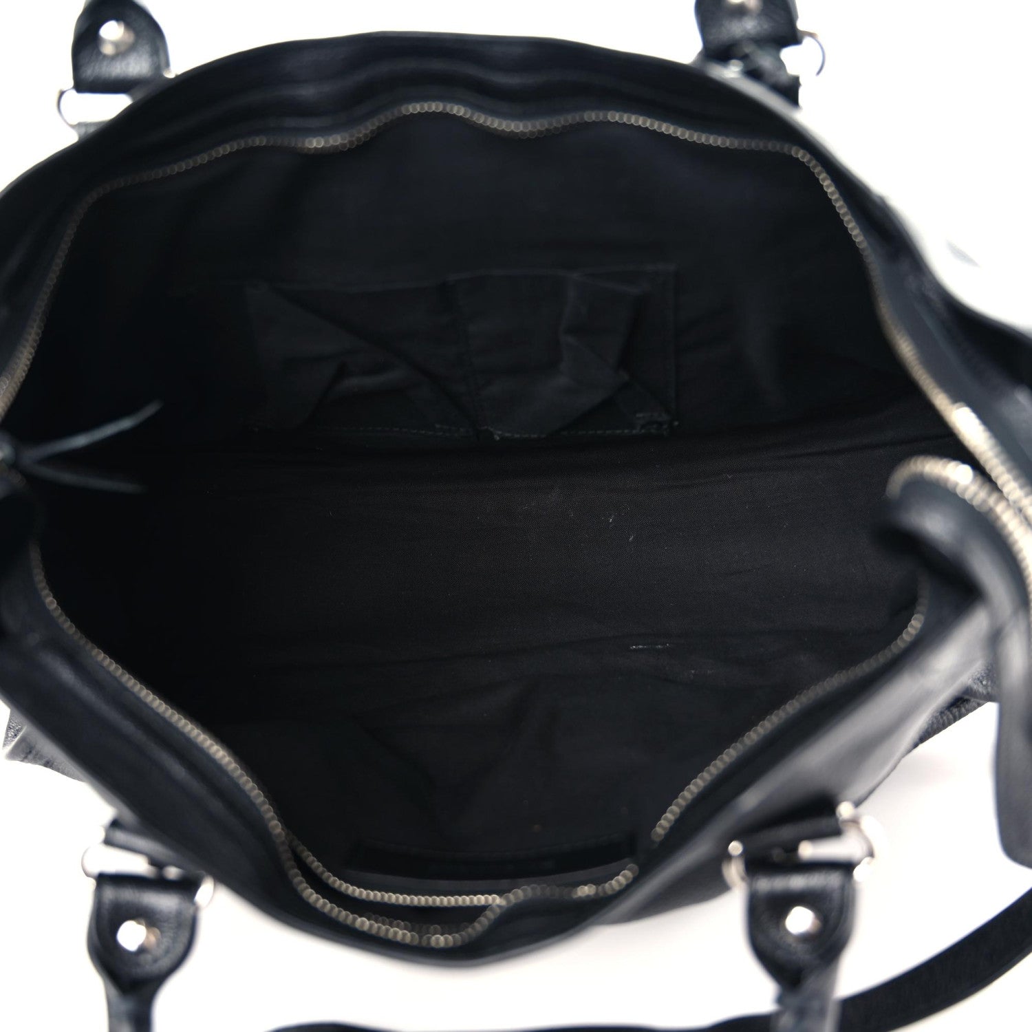 Balenciaga Chevre Silver Metallic Edge Hardware City Black 9 of 13