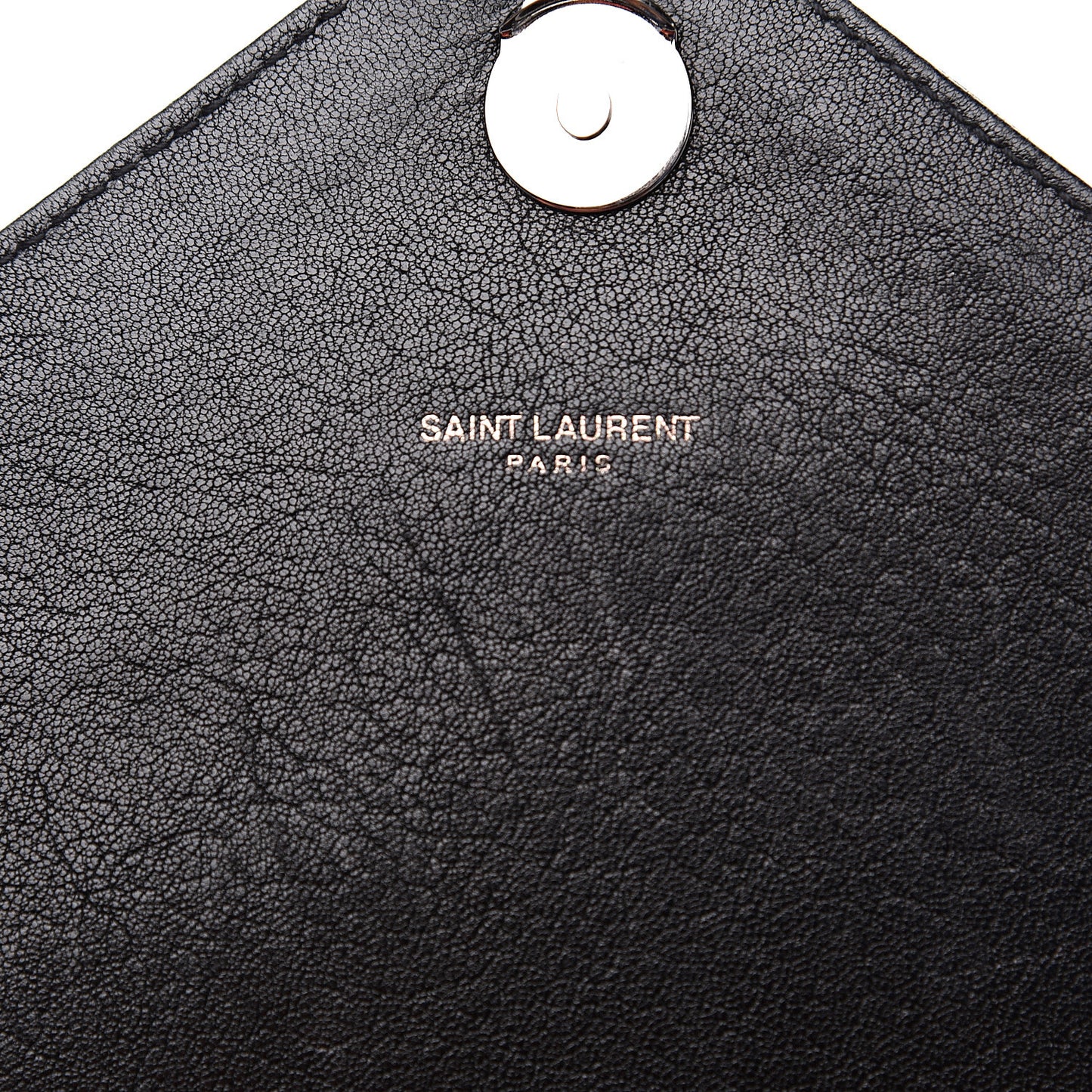 Sheepskin Matelasse Chevron Monogram Large College Satchel Black