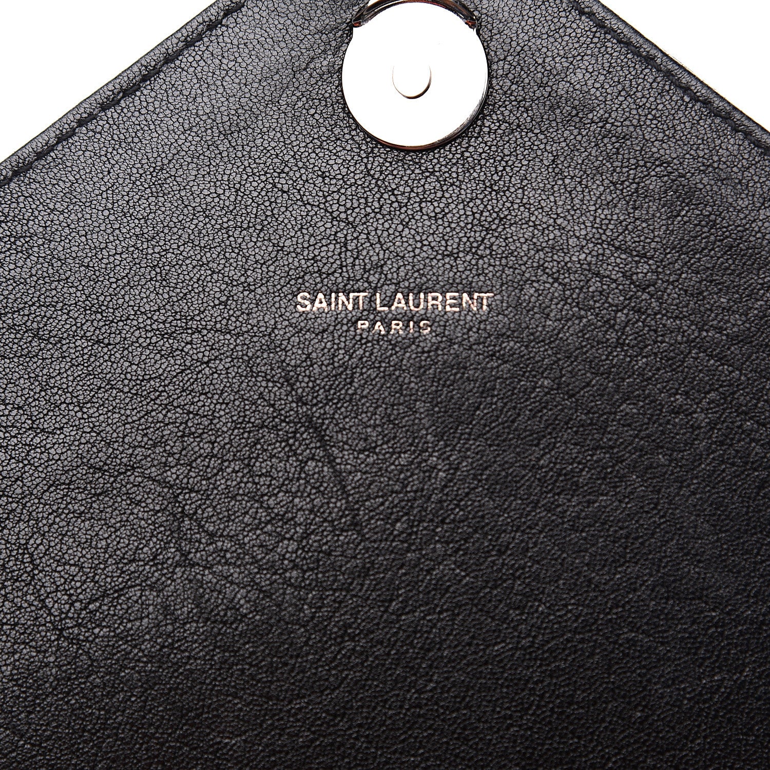 Saint Laurent Sheepskin Matelasse Chevron Monogram Large College Satchel Black 14 of 14