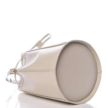 Saint Laurent Smooth Calfskin Medium Talitha Bucket Bag Vintage White 4 of 9