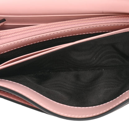 Gucci Guccissima Signature Crystal Cat Continental Flap Wallet Light Candy Pink 9 of 16
