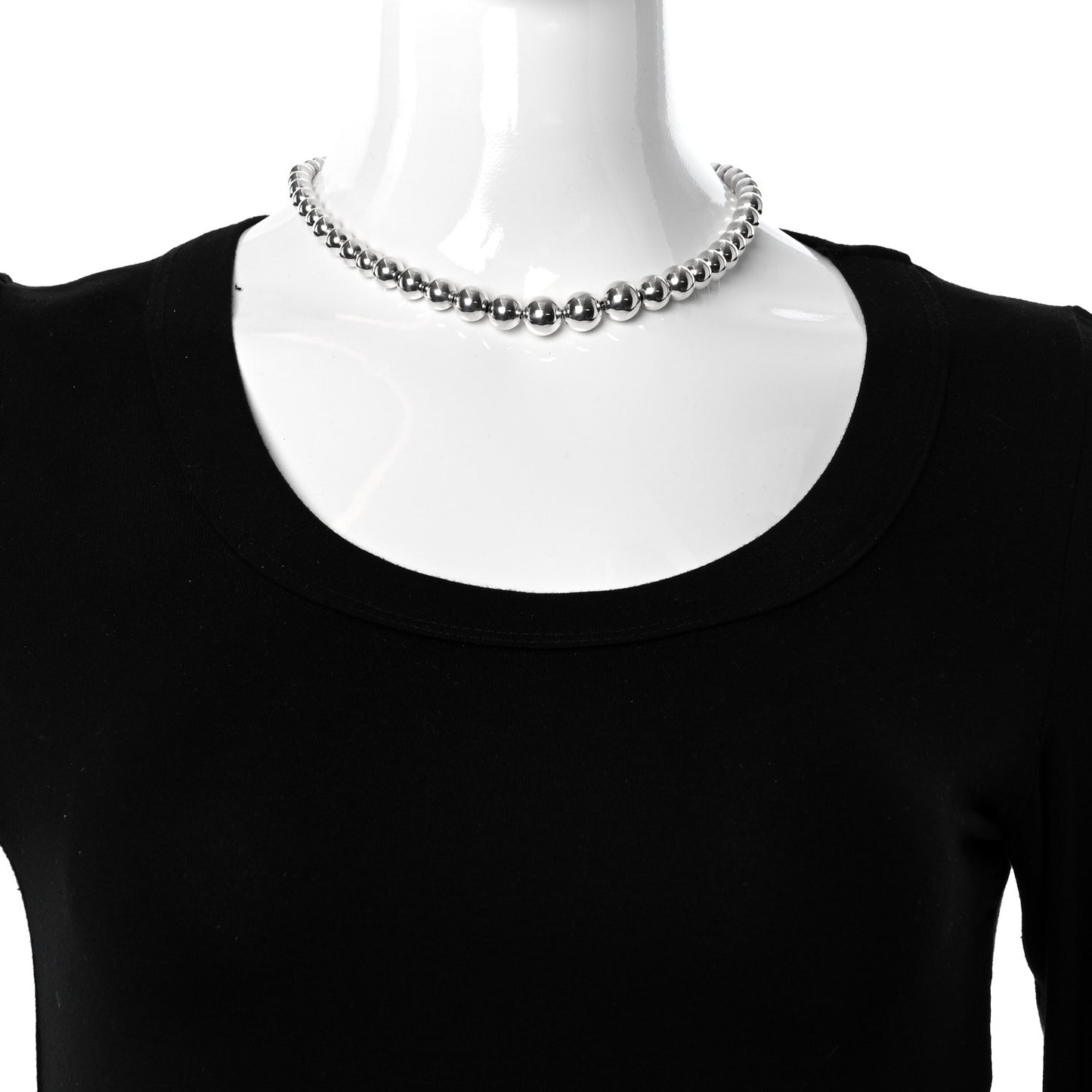 Sterling Silver HardWear Graduated Ball Necklace